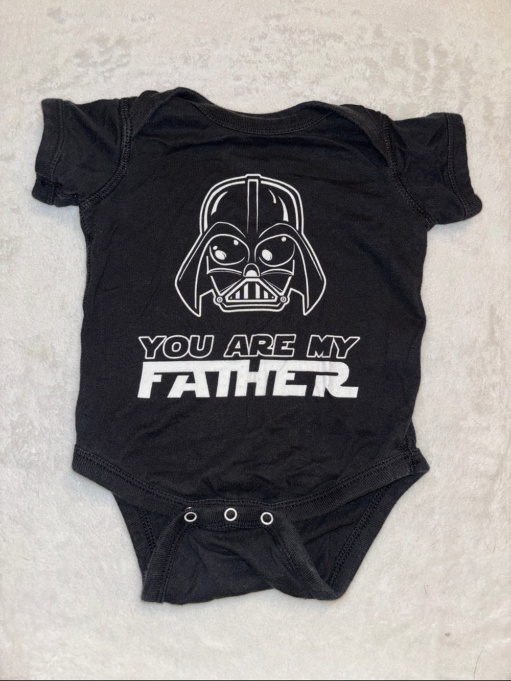 (3 for $10) Black 'You Are My Father' Graphic Baby One-Piece bodysuit